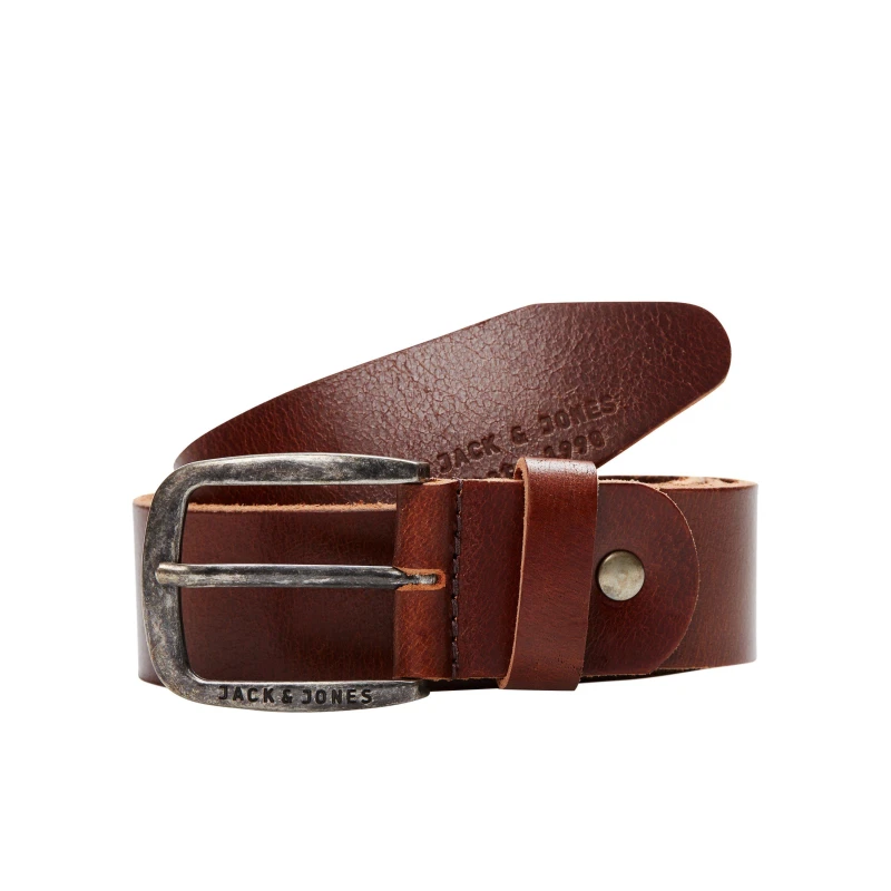 Image of Jack and Jones Paul Leather Belt Mens Black Coffee male 90