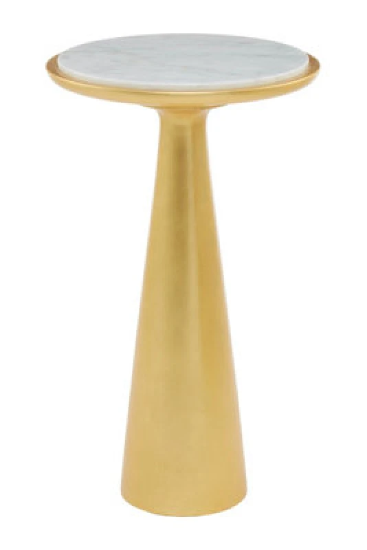 Image of Orsina Lino Large Gold Side Table