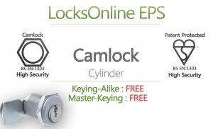 Image of Locksonline EPS High Security Cylinder Camlocks