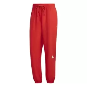 Image of adidas Woven Tracksuit Bottoms - Red