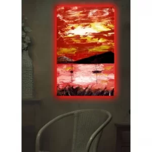 Image of 4570DACT-12 Multicolor Decorative LED Lighted Canvas Painting