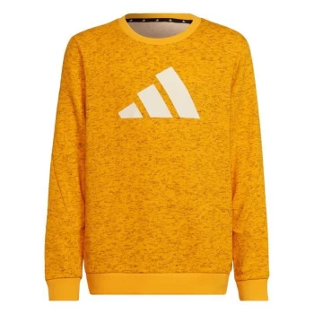 Image of adidas Future Icons 3-Stripes Sweatshirt Kids - Collegiate Gold / Wonder White