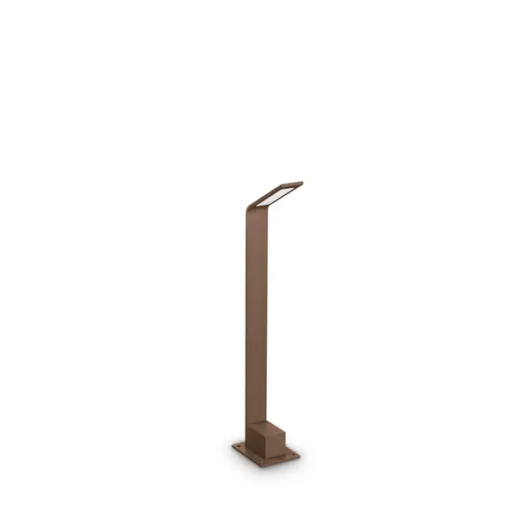 Image of Agos Integrated LED Outdoor Short Bollard Brown 670Lm 3000K IP54