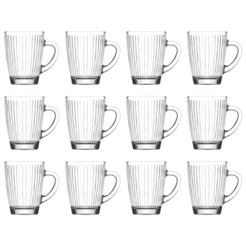 Image of Lav Hestia Glass Mugs - 250ml - Pack Of 12