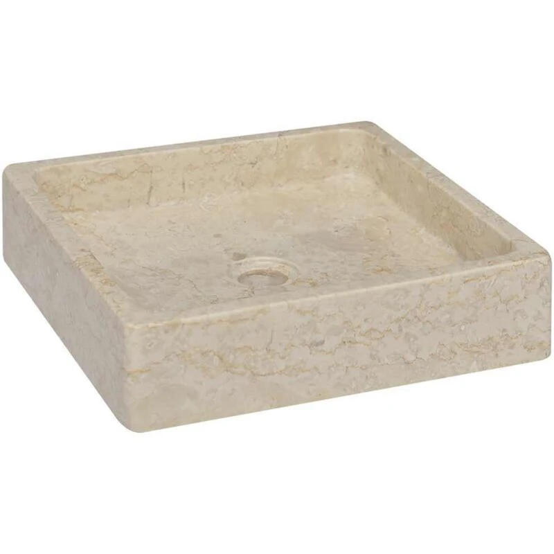 Image of VIDAXL Sink Cream 40x40x10cm Marble Vidaxl 8720286300794