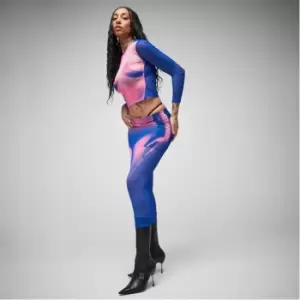 Image of Missguided Co Ord Body Print Midaxi Skirt - Multi