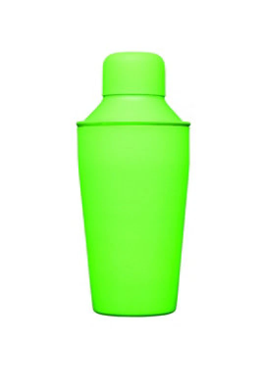 Image of BarCraft BarCraft Neon Green Mini Cocktail Shaker, Stainless Steel, 300ml Green One Size Unisex 5057982052959