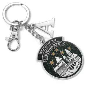 Image of Harry Potter Personalised Hogwarts Keyring A Initial