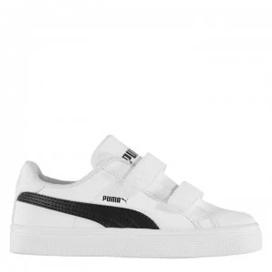 Image of Puma Smash Vulc Infant Boys Trainers - White/Black