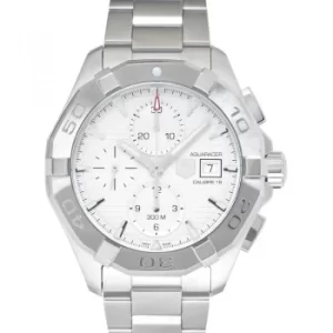 Image of Aquaracer Chronograph Automatic Silver Dial Mens Watch