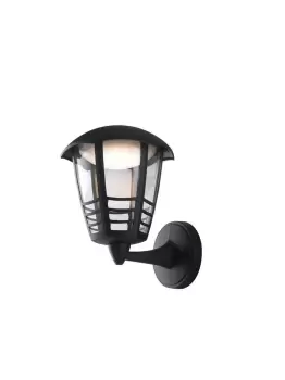 Image of CLOE Outdoor LED Wall Lanterns with Sensor Black, IP44 800lm 4000K 19.3x29x17cm