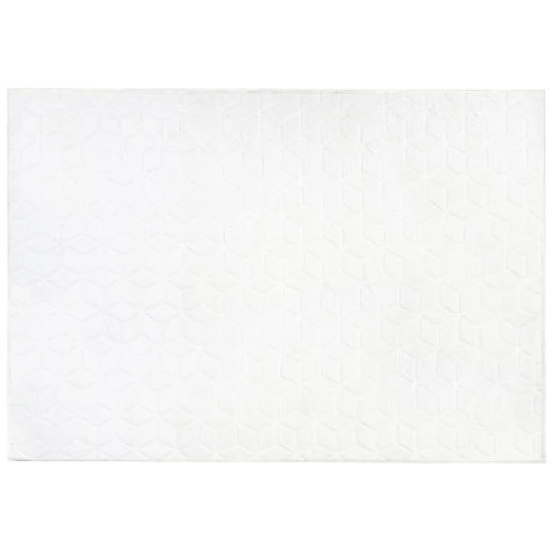 Image of Beliani Faux Fur Rug Thatta White 160 X 230 Cm