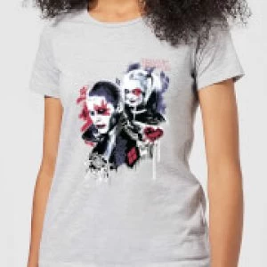 Image of DC Comics Suicide Squad Harleys Puddin Womens T-Shirt - Grey - M