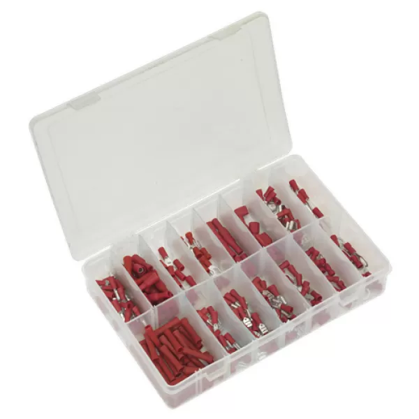 Image of Genuine SEALEY AB039RT Crimp Terminal Assortment 260pc Red
