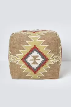 Image of Kilim Footstool Handwoven Beanbag Pouffe