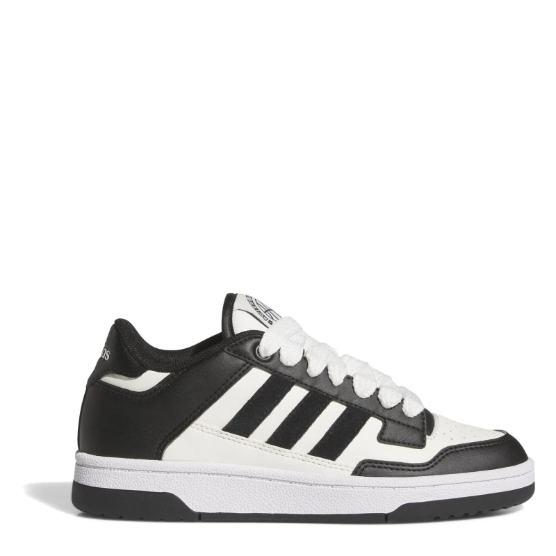 Image of adidas Rapid Court Low Shoes Juniors White/Black male 4 (36.5)