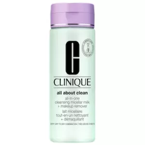 Image of Clinique Cleansers and Makeup Removers All About Clean All-in-One Cleansing Micellar Milk + Makeup Remover Combination Oily to Oily 200ml