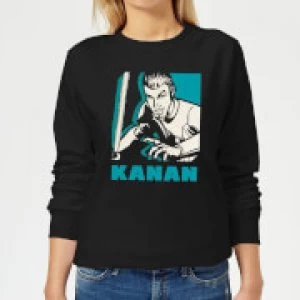 Image of Star Wars Rebels Kanan Womens Sweatshirt - Black - XL