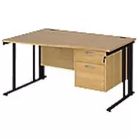Image of Dams International Wave Desk MCM14WLP2KO 1,400 x 725 x 800 - 990 mm