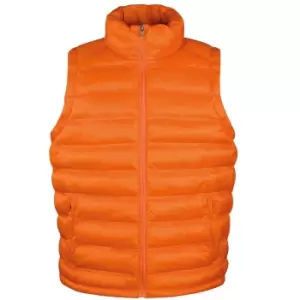 Image of Result Mens Ice Bird Padded Bodywarmer / Gilet Jacket (S) (Orange)