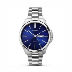 Image of Sekonda Blue And Silver Watch - 1224