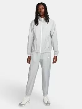 Image of Nike NSW Lined Woven Tracksuit - Grey Size M Men