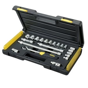 Image of Stanley 3/8 Square Drive MicroTough Socket Set-21 Piece