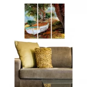 Image of MDF326068199 Multicolor Decorative MDF Painting (3 Pieces)