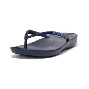 Image of Fit Flop Womens iQushion Ombre Sparkle Flip Flops UK Size 7 (EU 41)