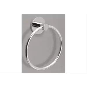 Image of Miller Lily Towel Ring, Chrome