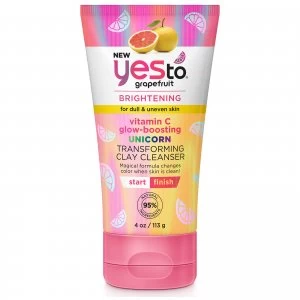 Image of Yes To Grapefruit Vitamin C Glow Boosting Unicorn Transforming Clay Cleanser 113g