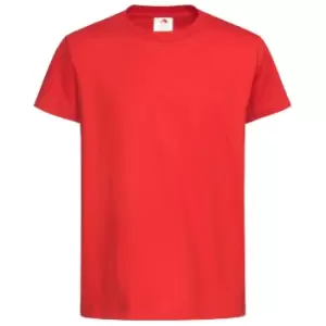 Image of Stedman Childrens/Kids Classic Organic T-Shirt (M) (Scarlet Red)