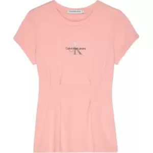 Image of Calvin Klein Jeans Monogram Gradient T-Shirt - Pink