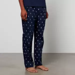Image of Polo Ralph Lauren Mens All Over Print Pajama Pants - Navy/Nevis - L