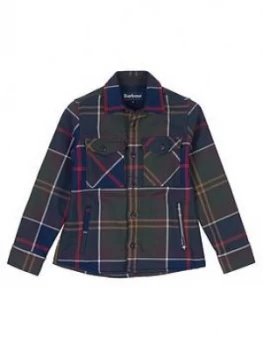 Image of Barbour Boys Long Sleeve Overshirt - Tartan