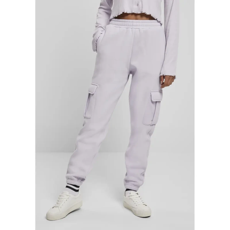 Image of Urban Classics Womens trousers Urban Classics high waits cargo- large sizes Violet Female 4XL