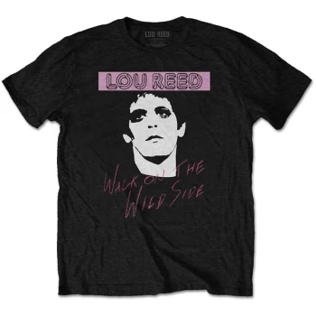 Image of Lou Reed - Walk On The Wild Side Unisex Medium T-Shirt - Black