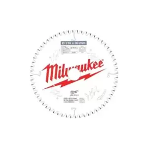 Image of Milwaukee 4932471317 216 x 30 x 2.4 x 60T Saw Blade