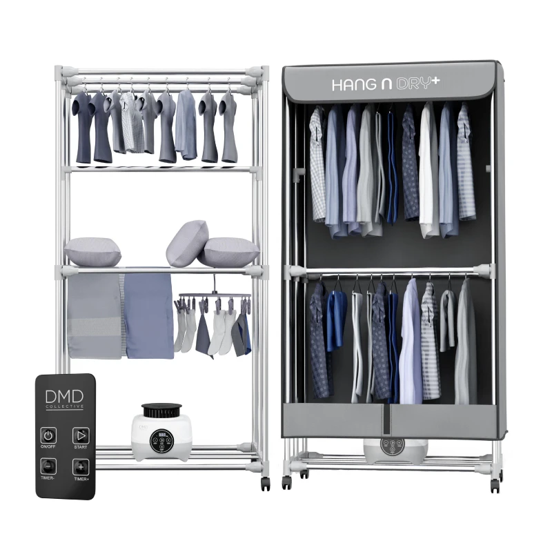 Image of DMD Collective Deluxe Hang-n-Dry Electric Clothes Dryer Grey unisex 15kgs
