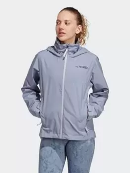 Image of adidas Terrex Terrex Rainready Jacket, Purple, Size L, Women