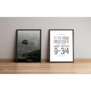 Image of 2PYSCT-003 Multicolor Decorative Framed MDF Painting (2 Pieces)