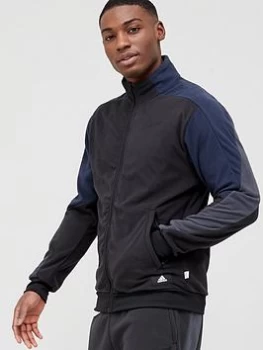 Image of adidas Future Icon Polar Fleece Track Top - Black, Size S, Men