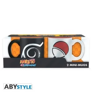 Image of Naruto Shippuden - Konoha & Uchiha Espresso Mugs