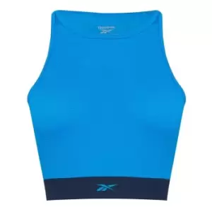 Image of Reebok Mesh Crop Top Womens - Blue
