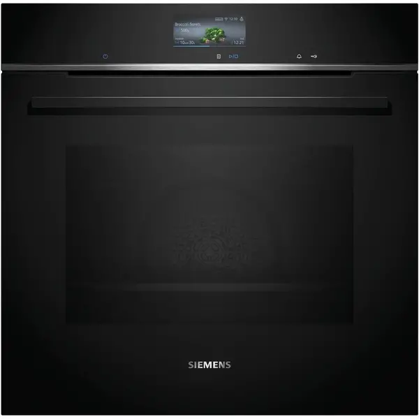 Image of Siemens IQ-700 HB776G1B1B Built In Electric Single Oven - Black - A+ Rated