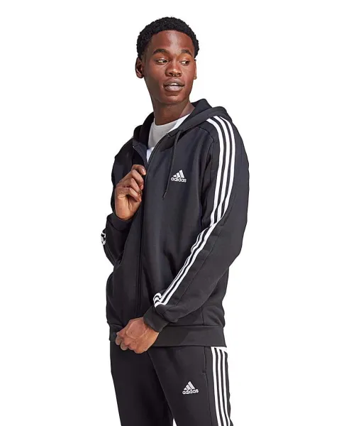 Image of adidas 3-Stripes Fleece Full Zip Hoodie
