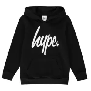 Image of Hype Script Kids Pullover Hoodie - Black