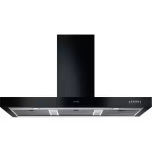 Image of SMEG Symphony KS110BLE 110cm Chimney Cooker Hood - Black