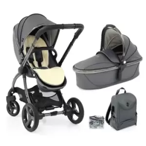 Image of egg Egg 2 Stroller + Carrycot Complete Pram Set - Exclusive Special Edition, Jurassic Grey - Jurassic Grey