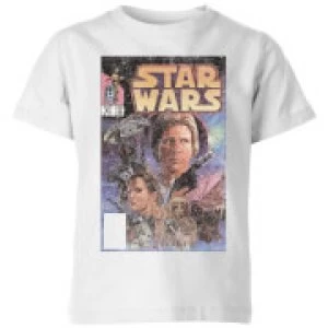 Image of Star Wars Classic Comic Book Cover Kids T-Shirt - White - 3-4 Years